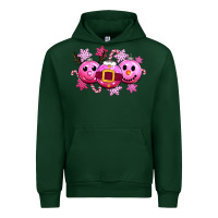 Forest Green pink christmas Urban Hoodie - CowGirlArtShop