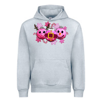 Heather Grey pink christmas Urban Hoodie - CowGirlArtShop