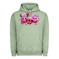 Pigment Oil Green pink christmas Urban Hoodie - CowGirlArtShop