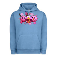 Pigment Pebble Blue pink christmas Urban Hoodie - CowGirlArtShop