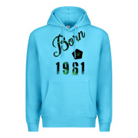 Ocean Blue Born In 1961 Premium Hoodie - Bettercallsaul