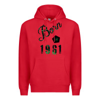 Red Born In 1961 Premium Hoodie - Bettercallsaul