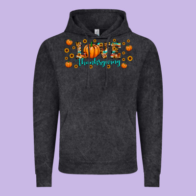 Love Thanksgiving Vintage Hoodie Designed By Jahusdesignshop