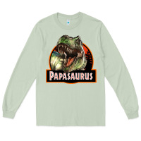 Matcha Western Papasaurus Papa Dinosaur Long Sleeve Tee - LillyAllenDesigns