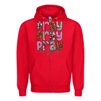 Red pray on it pray over it pray through it Zipper Hoodie - NancyCooperArtShop