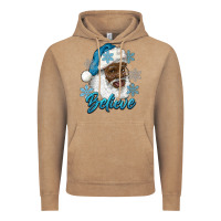 Vintage Coffee winter christmas african american santa believe Vintage Hoodie - RanaPortraitStore