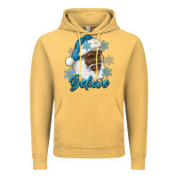 Vintage Mustard winter christmas african american santa believe Vintage Hoodie - RanaPortraitStore