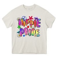 Cream hippie pride Heavy Core Tee - Zillion Design Studio