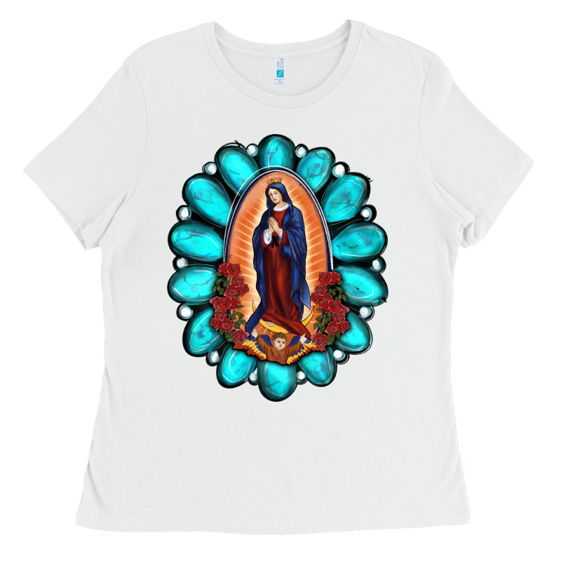 Gemstone Lady Of Guadalupe Ladies Tee by RanaPortraitStore | Teevron