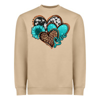 Mushroom love turquoise hearts Heavyweight Sweatshirt - Jasminsmagicworld