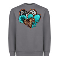Storm love turquoise hearts Heavyweight Sweatshirt - Jasminsmagicworld