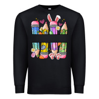 Black easter teacher pencils Premium Sweatshirt - Artiststas