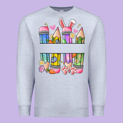 Easter Teacher Pencils Premium Sweatshirt Designed By Artiststas
