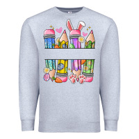 Heather Grey easter teacher pencils Premium Sweatshirt - Artiststas