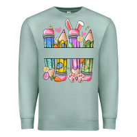 Seafoam easter teacher pencils Premium Sweatshirt - Artiststas