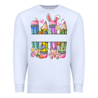 White easter teacher pencils Premium Sweatshirt - Artiststas