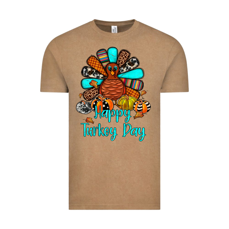 Happy Turkey Day Vintage Tee by JahusDesignShop | Teevron