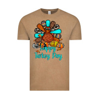 Vintage Coffee happy turkey day Vintage Tee - JahusDesignShop
