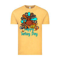 Vintage Mustard happy turkey day Vintage Tee - JahusDesignShop