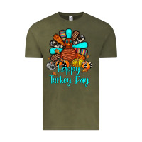 Vintage Olive happy turkey day Vintage Tee - JahusDesignShop