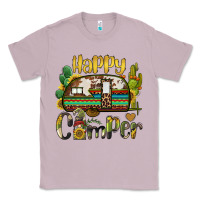 Lilac happy camper caravan and gnome Classic Tee - BarkalooDesign