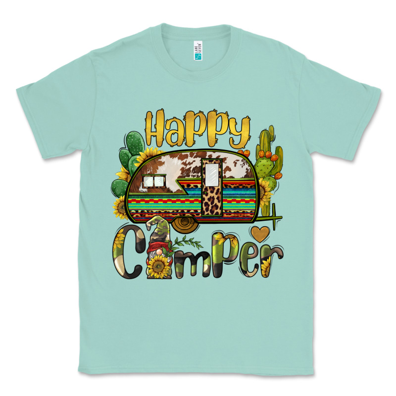 Happy Camper Caravan And Gnome Classic Tee by BarkalooDesign | Teevron