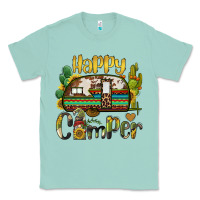 Seafoam happy camper caravan and gnome Classic Tee - BarkalooDesign