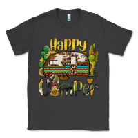 Smoke happy camper caravan and gnome Classic Tee - BarkalooDesign