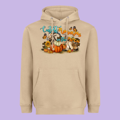 Cutest Pumpkin In The Patch Heavyweight Hoodie Designed By Lillyallendesigns