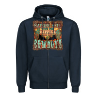 Navy raising hell with the hippies and the cowboys Zipper Hoodie - NancyCooperArtShop