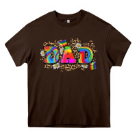 Chocolate Brown dad pride Heavy Core Tee - Zillion Design Studio