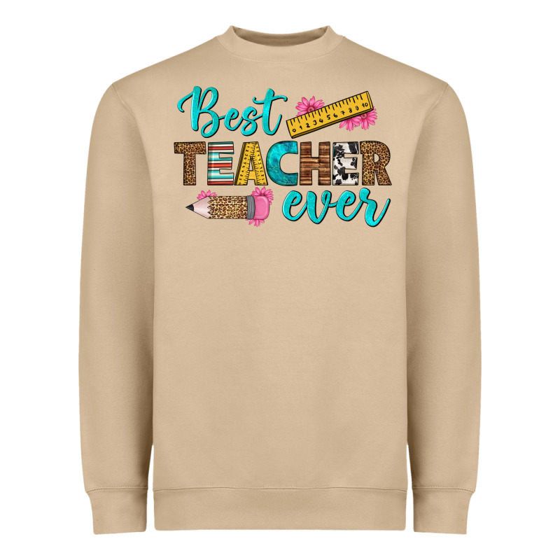 Best Teacher Ever Heavyweight Sweatshirt by BundleAndBundleShop | Teevron