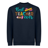 Navy best teacher ever Heavyweight Sweatshirt - BundleAndBundleShop