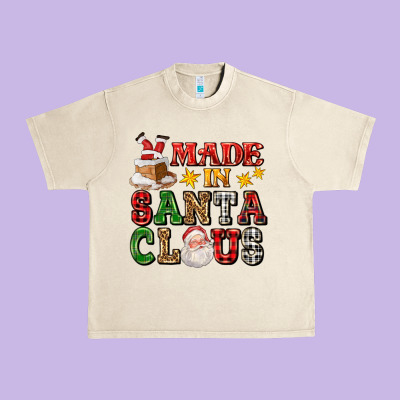 Made In Santa Claus Ado Urban Heavy Tee Designed By Adodesignshop