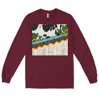 Burgundy cowhide sunflowers cactus Long Sleeve Tee - Jasminsmagicworld