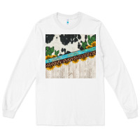 White cowhide sunflowers cactus Long Sleeve Tee - Jasminsmagicworld