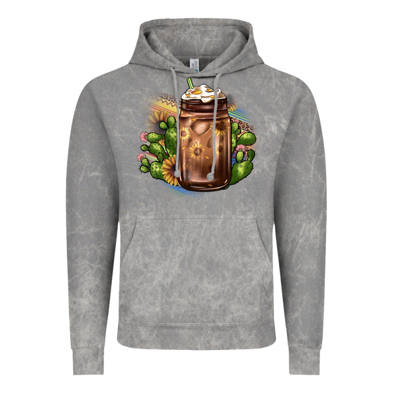 Sunflower Coffee Cup Cactus Vintage Hoodie by JahusDesignShop | Teevron