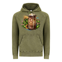 Vintage Olive sunflower coffee cup cactus Vintage Hoodie - JahusDesignShop