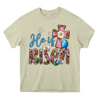 Mossy he is risen cross Heavy Core Tee - Artiststas