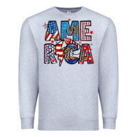 Heather Grey america 4th of july Premium Sweatshirt - Artiststas