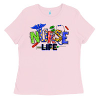 Bubblegum Pink autism nurse life Ladies Tee - texasbilliewilder