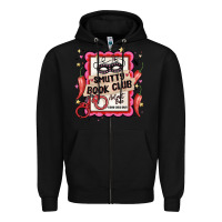 Black smutty book club admit one good girls only Zipper Hoodie - MaliasSmallBusiness