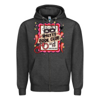 Charcoal Heather smutty book club admit one good girls only Zipper Hoodie - MaliasSmallBusiness