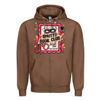Chestnut smutty book club admit one good girls only Zipper Hoodie - MaliasSmallBusiness