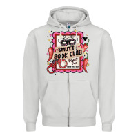Dove Grey smutty book club admit one good girls only Zipper Hoodie - MaliasSmallBusiness