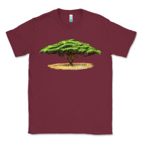 Burgundy acacia tree Classic Tee - LillyAllenDesigns