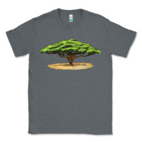 Charcoal Heather acacia tree Classic Tee - LillyAllenDesigns