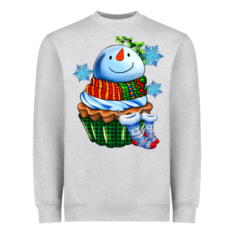 Snowman Cupcake Heavyweight Sweatshirt by AdoDesignShop | Teevron
