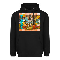 Black fall with baby goat Heavyweight Hoodie - LillyAllenDesigns