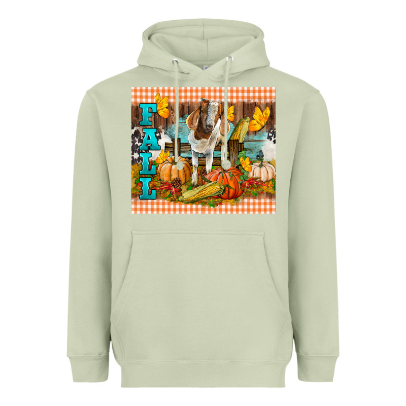 Fall With Baby Goat Heavyweight Hoodie by LillyAllenDesigns | Teevron